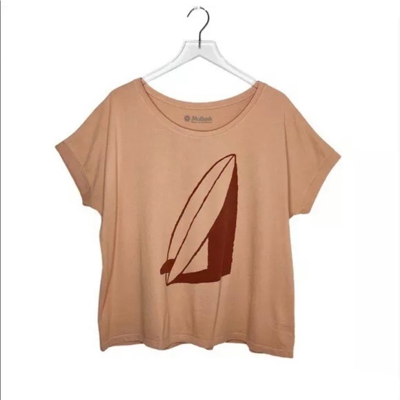 ‼️SOLD‼️Mollusk Surf T-Shirt Board Shadow M Blush Brand New - Picture 6 of 12